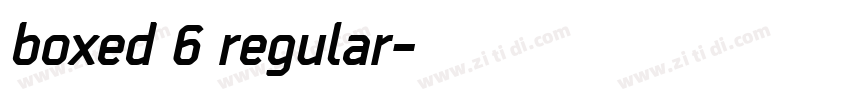 boxed 6 regular字体转换